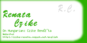 renata czike business card